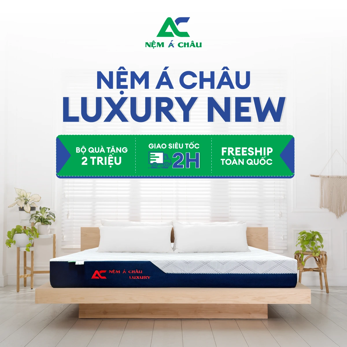 Sản phẩm bán chạy Nệm Á Châu Nệm Á Châu Luxury NEW