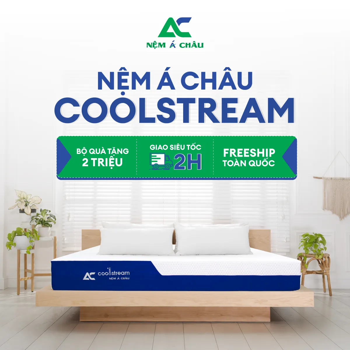 Sản phẩm bán chạy Nệm Á Châu Nệm Á Châu Coolstream