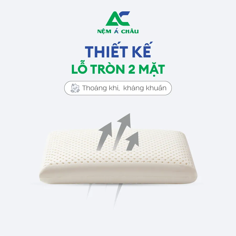 Chi tiết sản phẩm - Gối Cao Su Thiên Nhiên Oval Á Châu 4